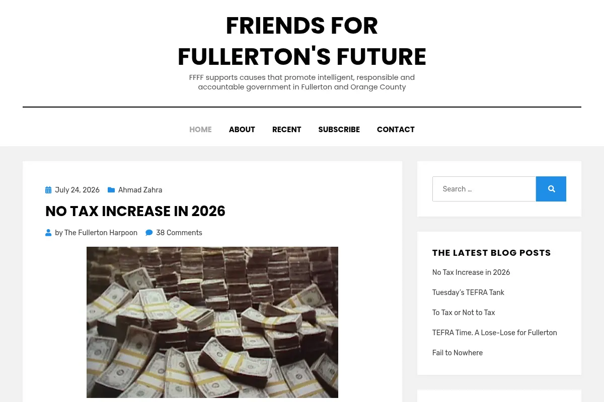 Friends For Fullerton's Future