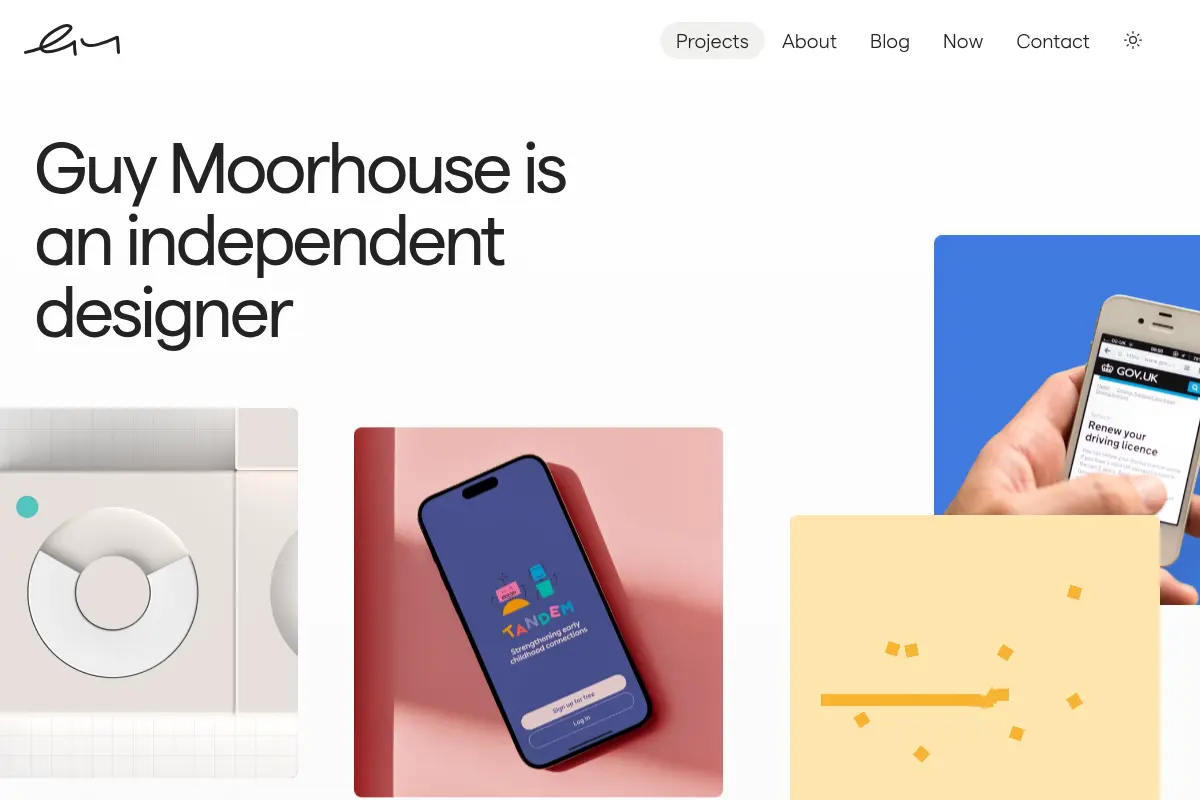 Guy Moorhouse — Design, branding, prototyping and build