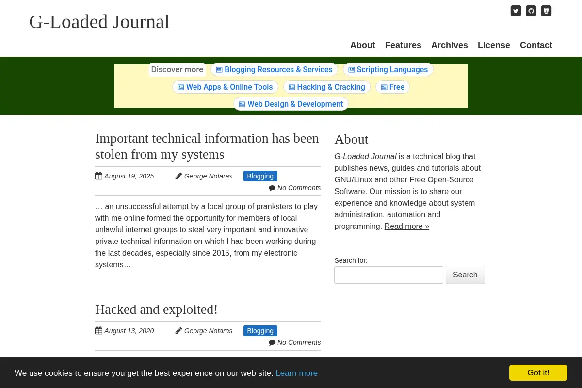 G-Loaded Journal