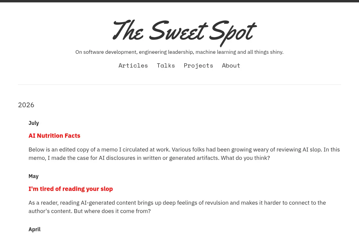 The Sweet Spot