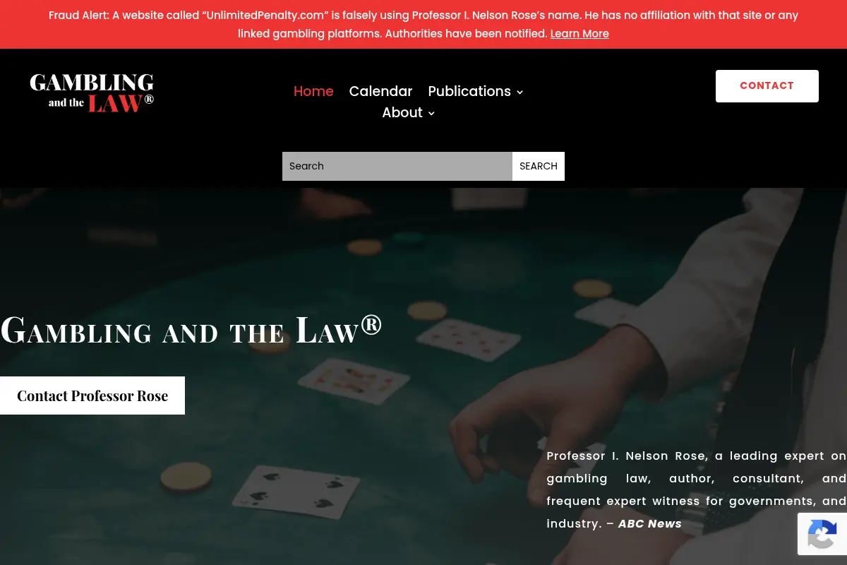 Gambling and the Law
