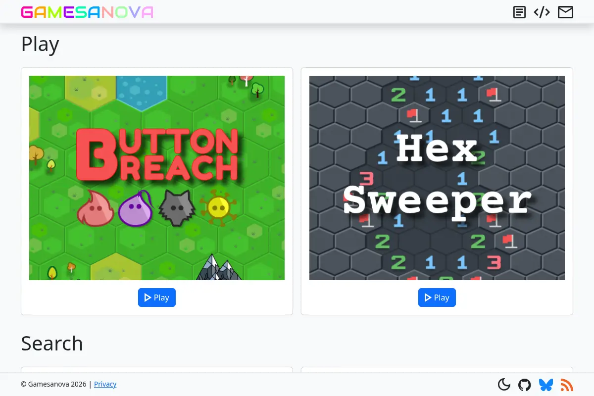Gamesanova - Games