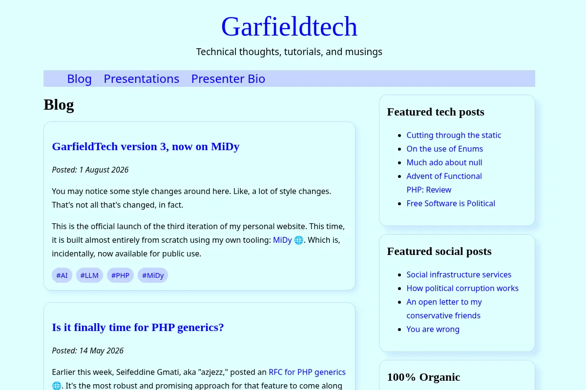Garfieldtech: Blog