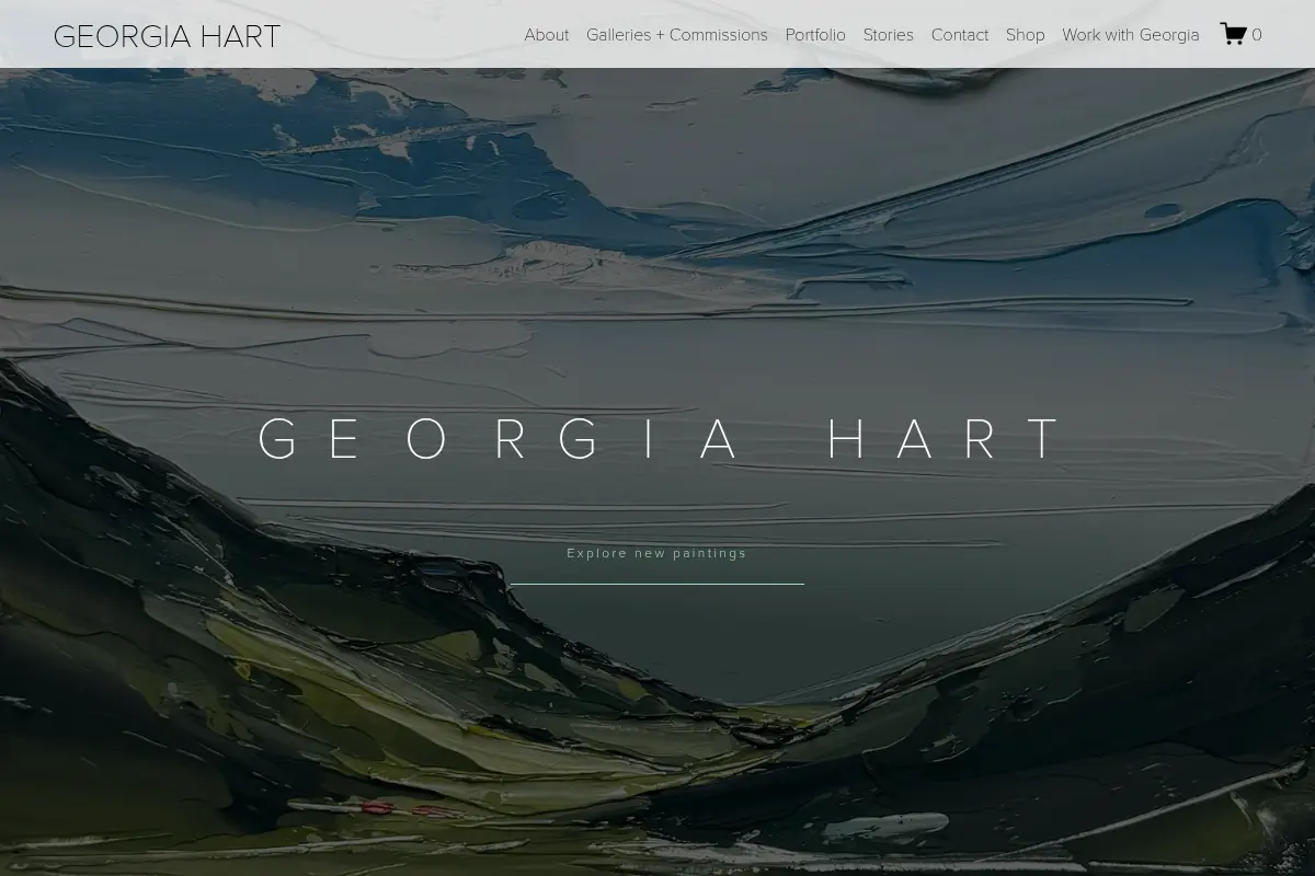 GEORGIA HART | Landscape knife painter