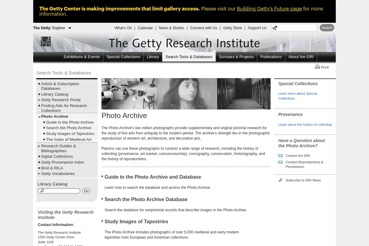 Photo Archive (Getty Research Institute)