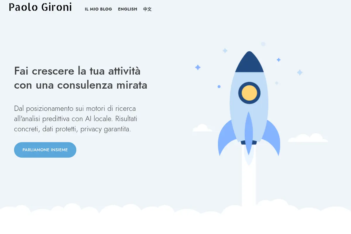 Paolo Gironi - Dati ed esperienza al servizio della vostra attività
