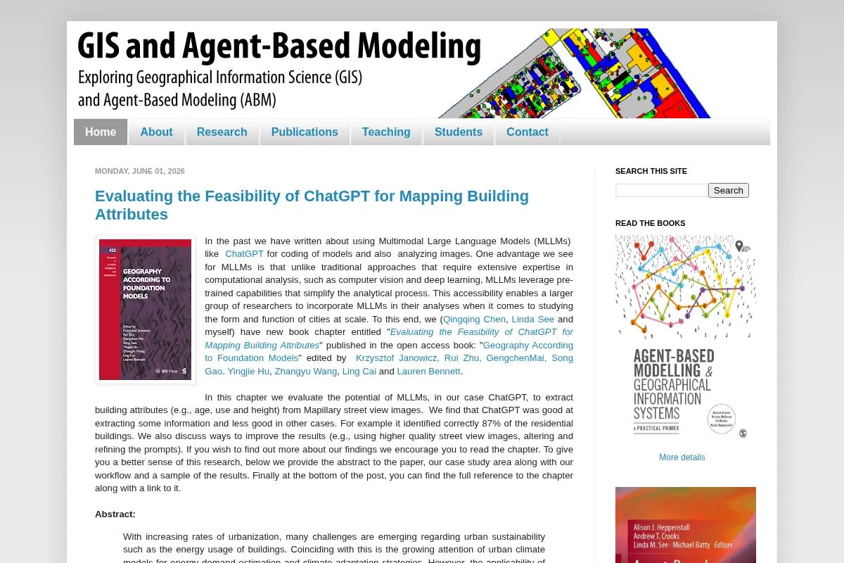 GIS and Agent-Based Modeling
