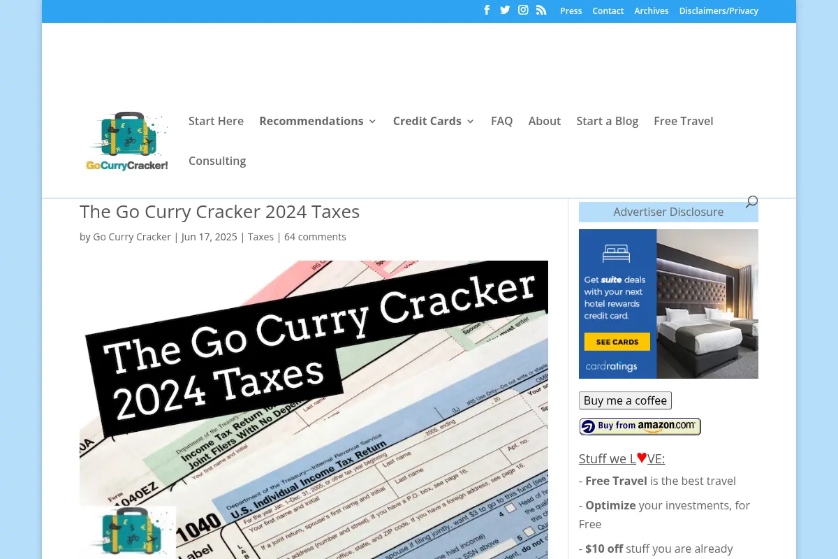 Go Curry Cracker! - Retire Early. Travel the World.