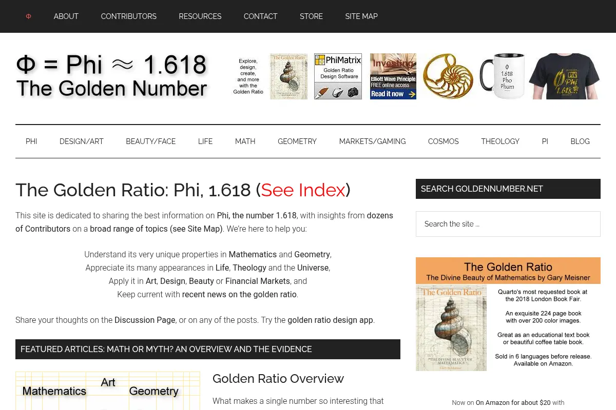 The Golden Ratio: Phi, 1.618