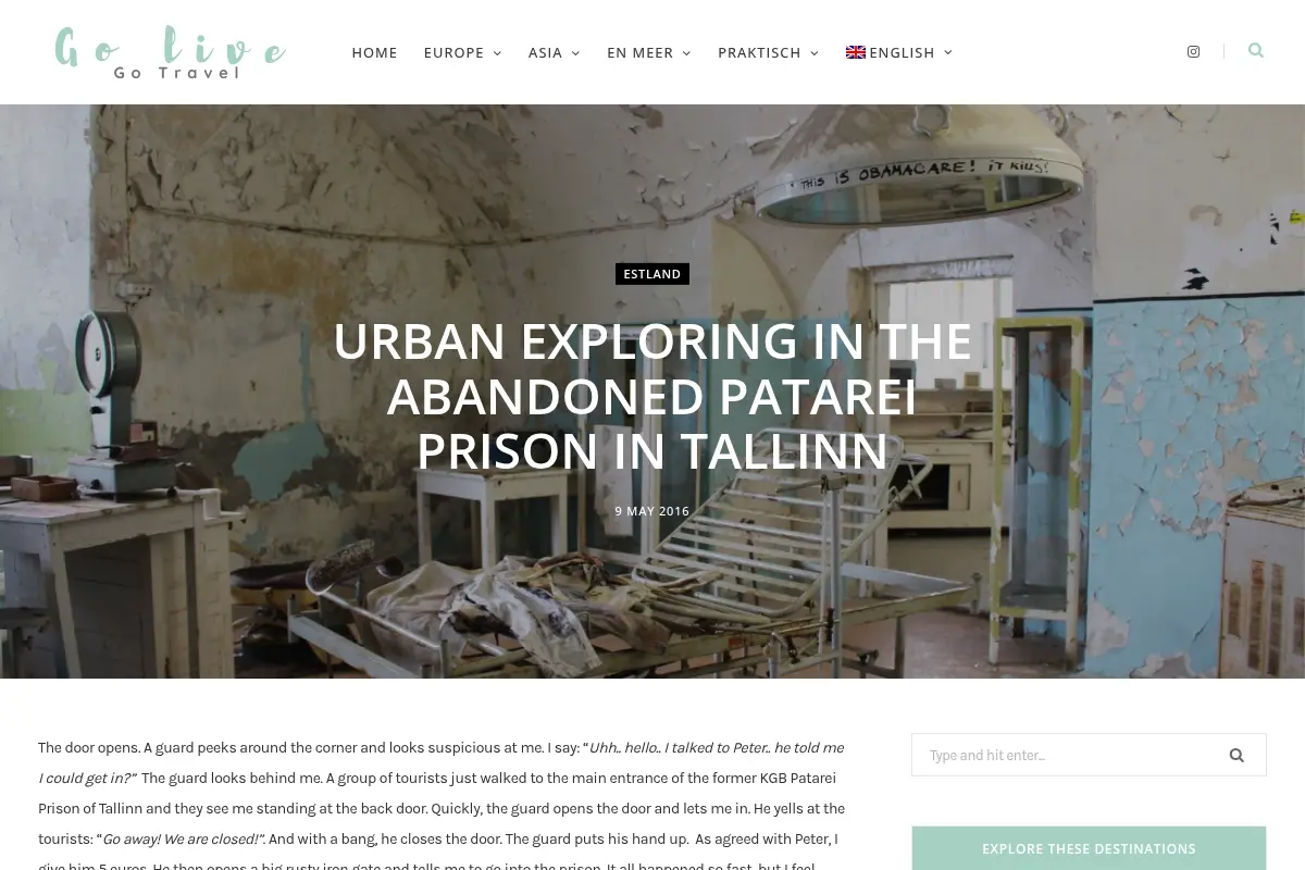 Urban exploring in the abandoned Patarei prison in Tallinn