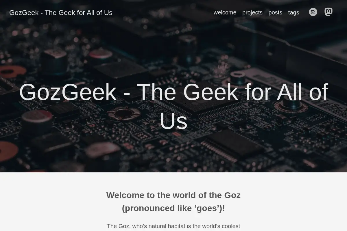 GozGeek - The Geek for All of Us