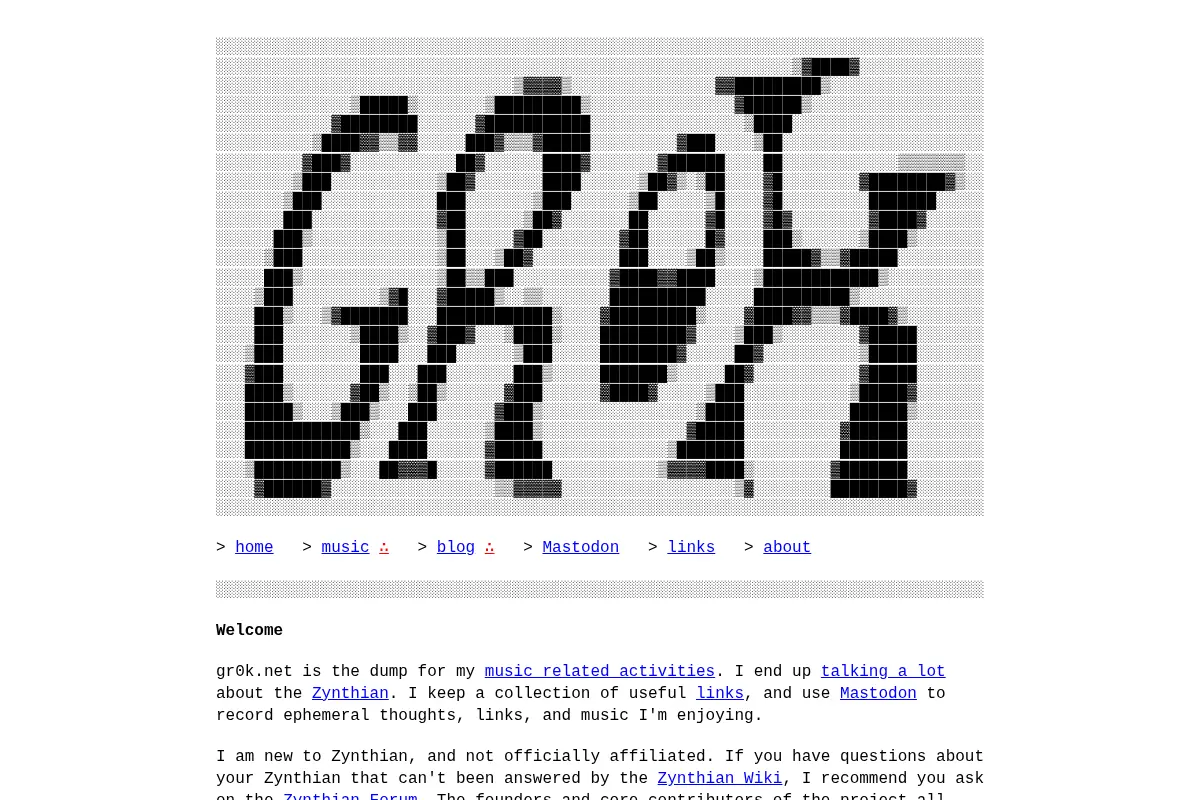gr0k.net - Musical Experiments with the Zynthian