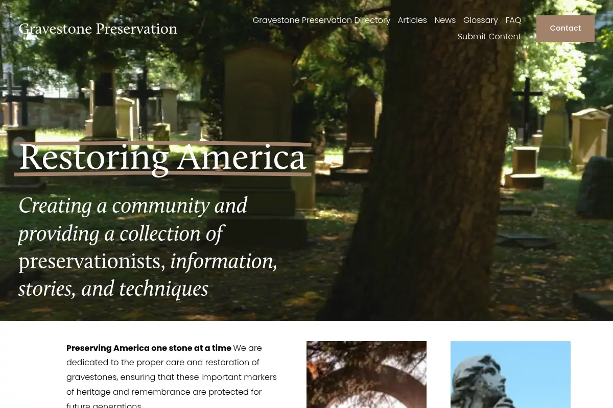 Gravestone Preservation