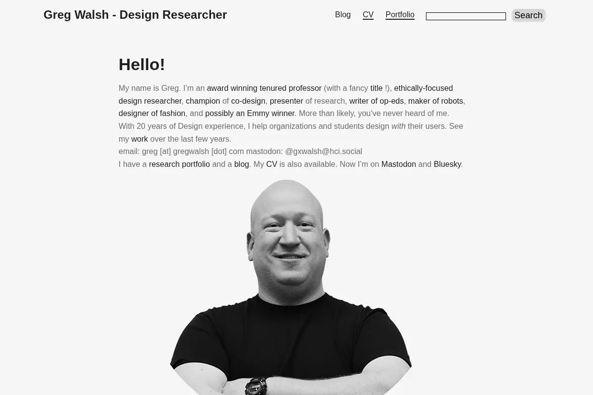 Greg Walsh - Design Researcher