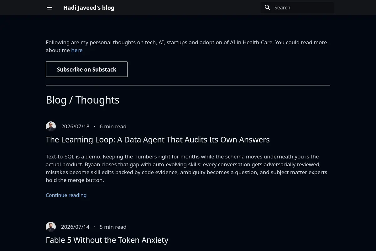 Hadi Javeed's blog