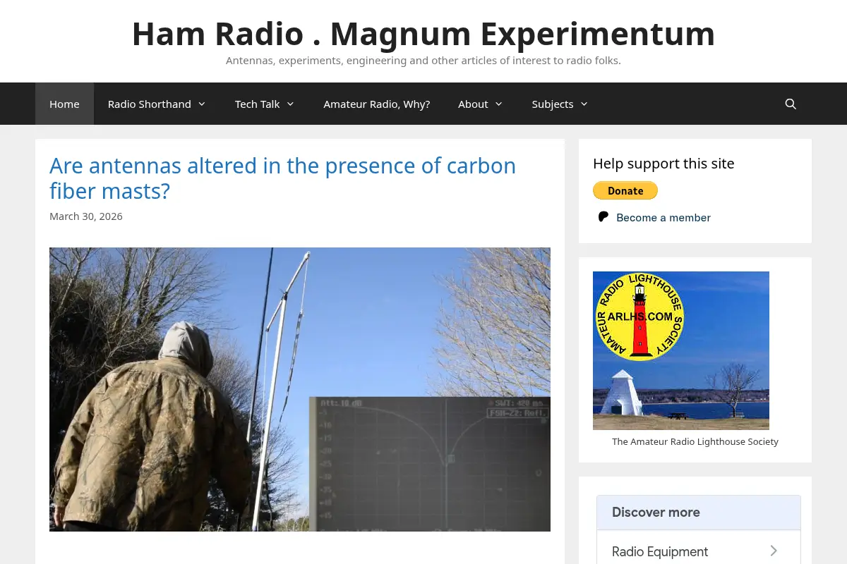 Ham Radio . Magnum Experimentum
