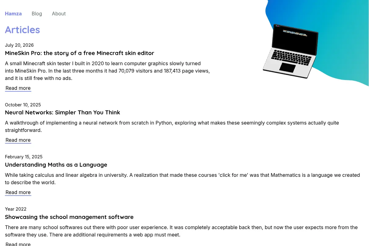 Hamza Khuswan | Software Developer