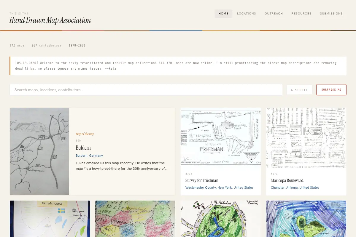 Hand Drawn Map Association