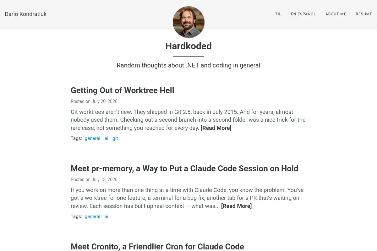 Hardkoded | Darío Kondratiuk