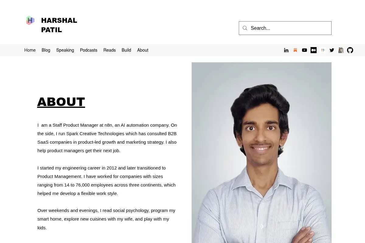 Home | Harshal Patil | Product Management Consultant and Entrepreneur