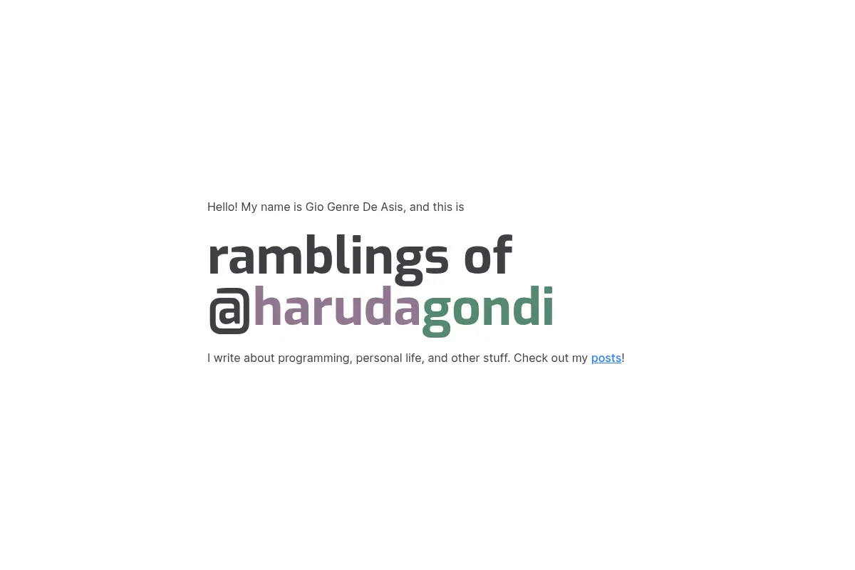 Ramblings of @harudagondi