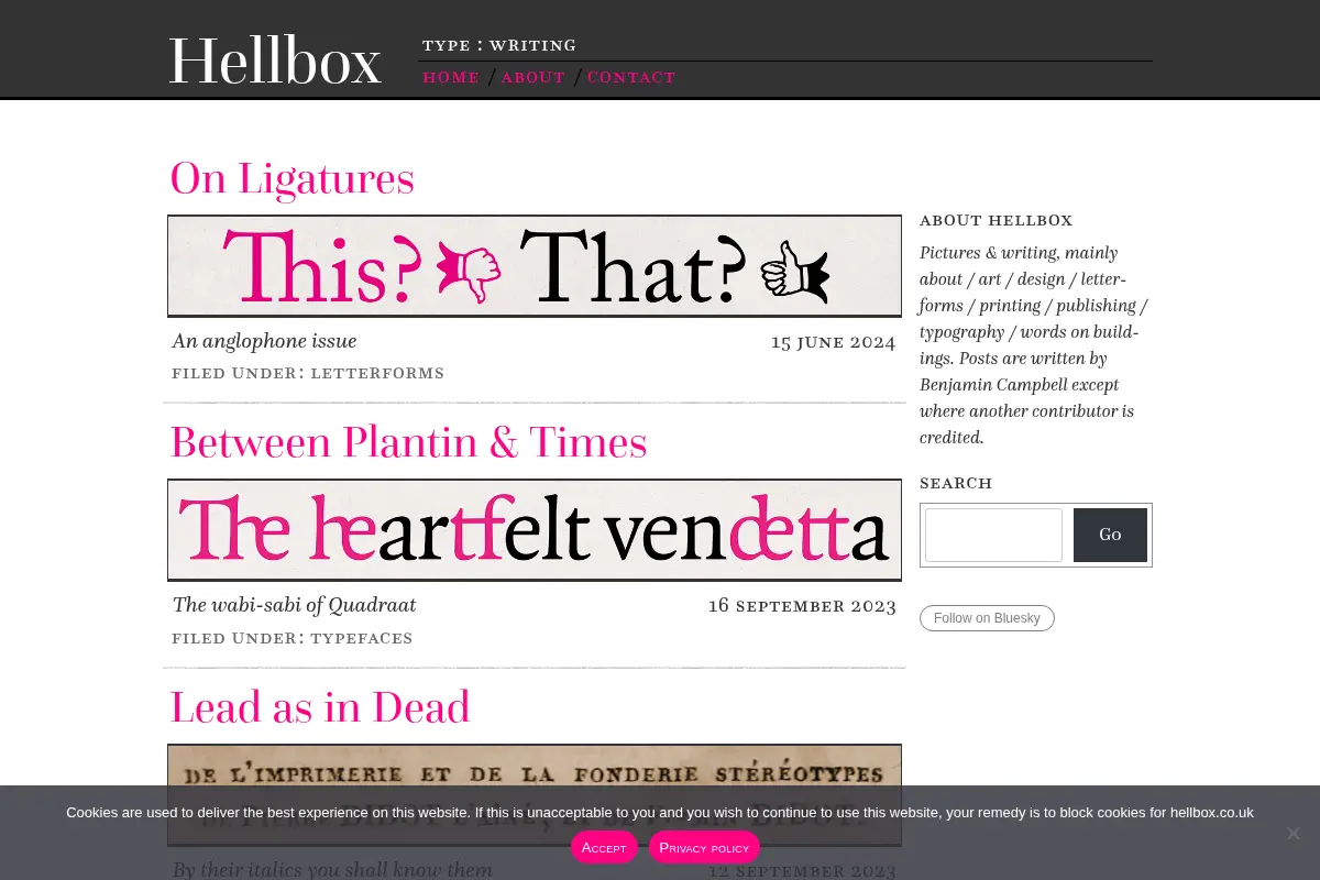 Hellbox · Type : Writing