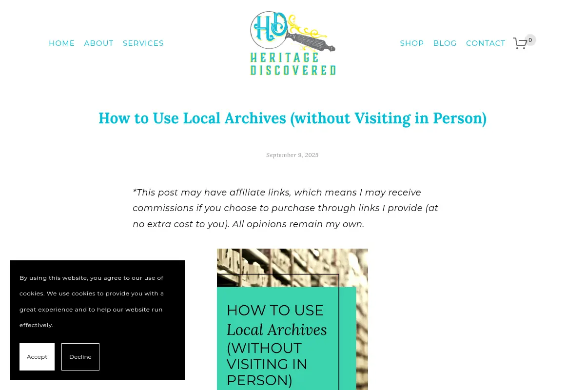 How to Use Local Archives Online