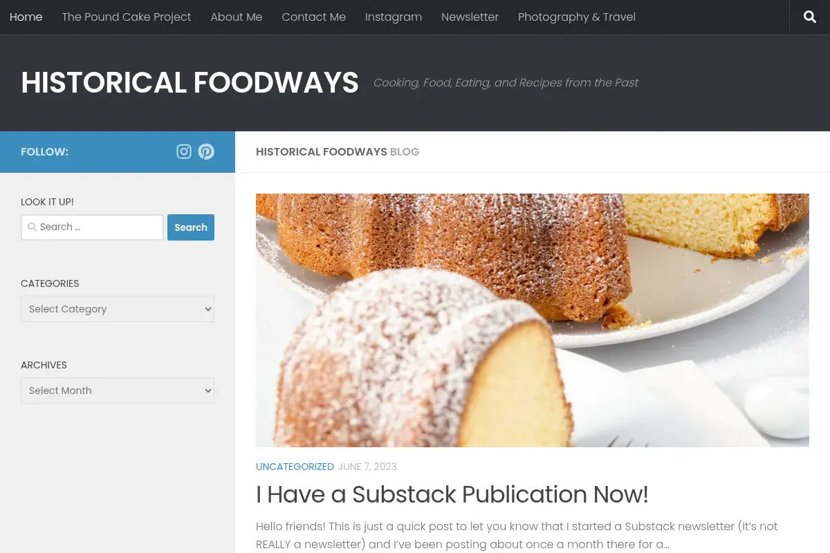 Historical Foodways