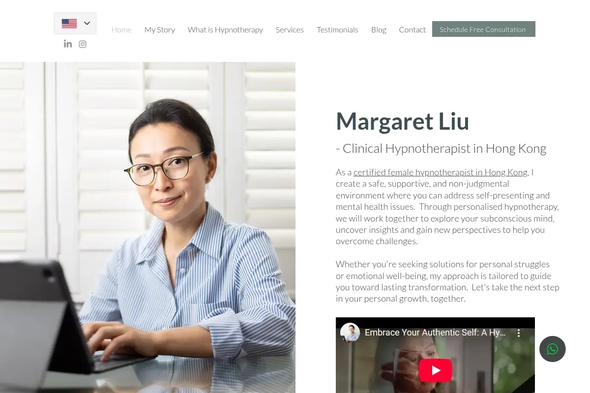 Margaret Liu – Clinical Hypnotherapist | Hong Kong