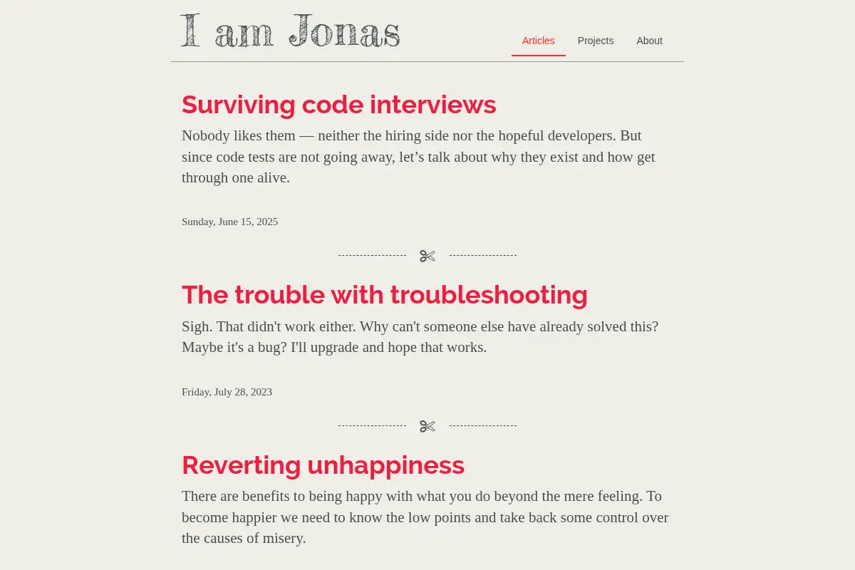 I am Jonas