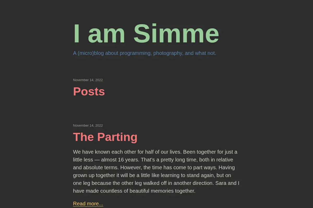 I am Simme