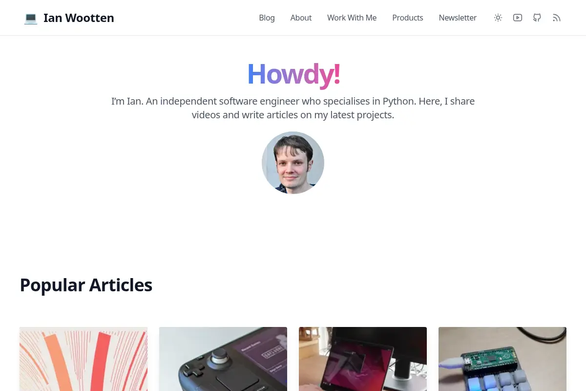 Ian Wootten — Software Developer, Cardiff