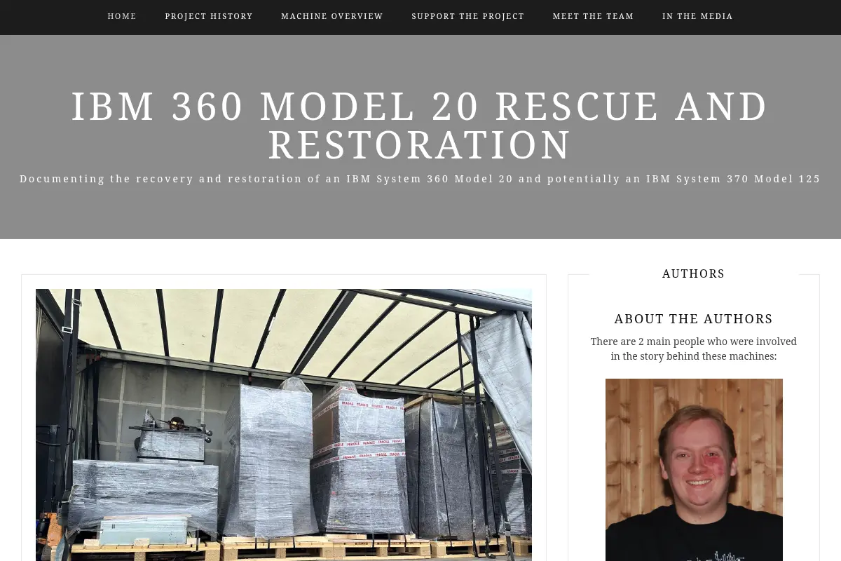 IBM 360 Model 20 Rescue and Restoration