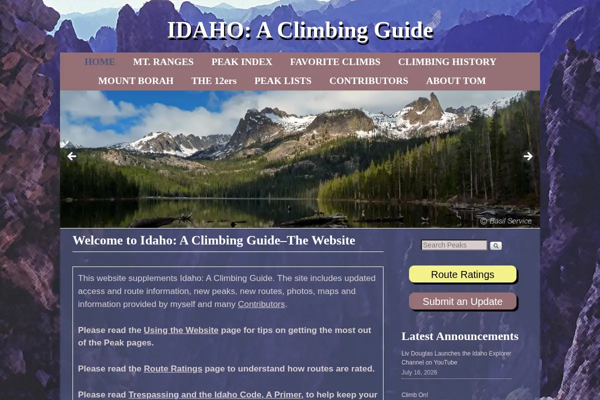 IDAHO: A Climbing Guide