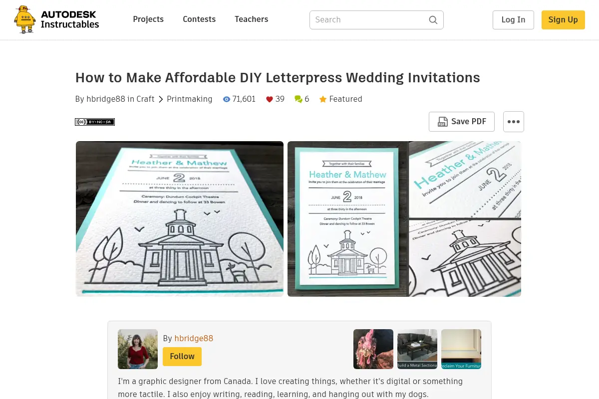 How to Make Affordable DIY Letterpress Wedding Invitations