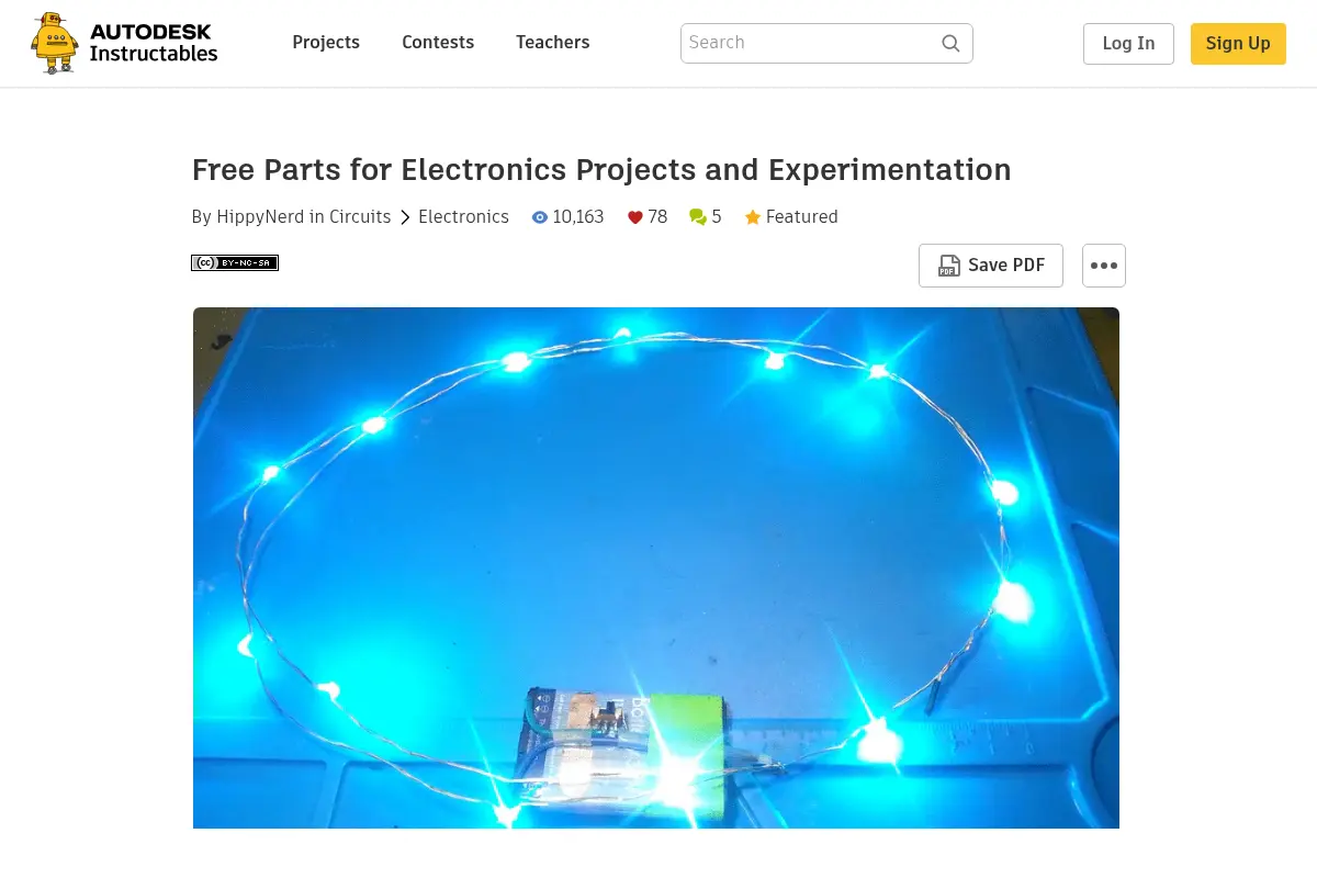 Free Parts for Electronics Projects and Experimentation
