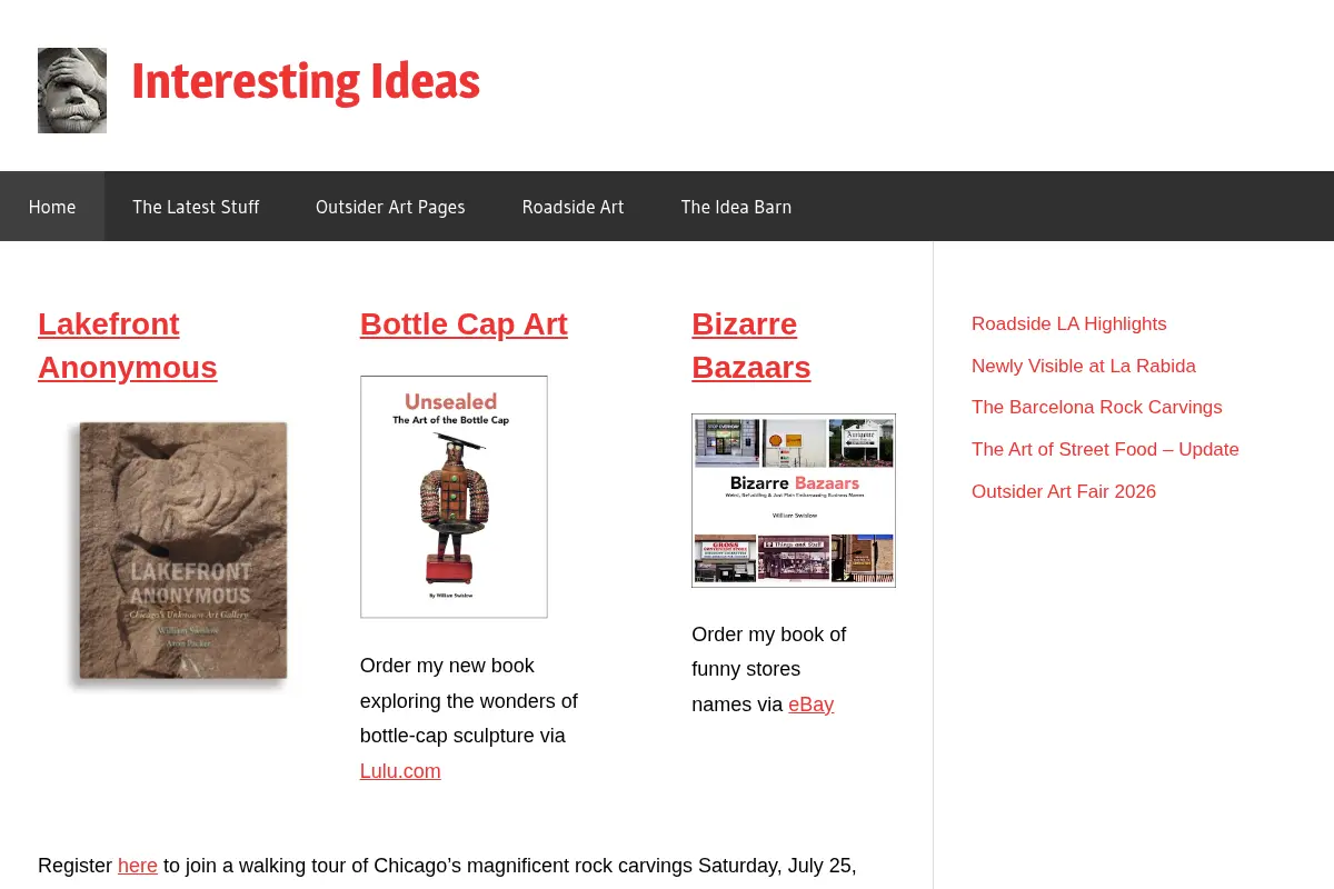Outsider Art, Vernacular Art, Roadside Art, Oddball Culture