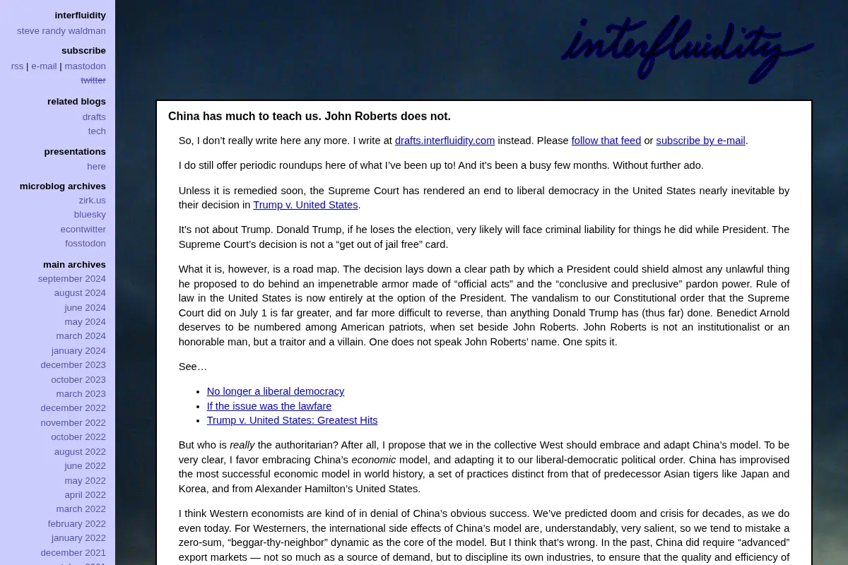 interfluidity