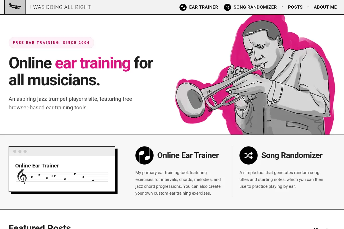 Online Ear Training | Jazz | Trumpet | IWasDoingAllRight