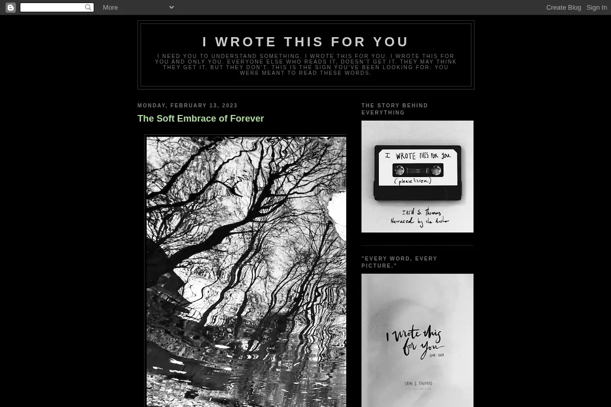 I Wrote This For You