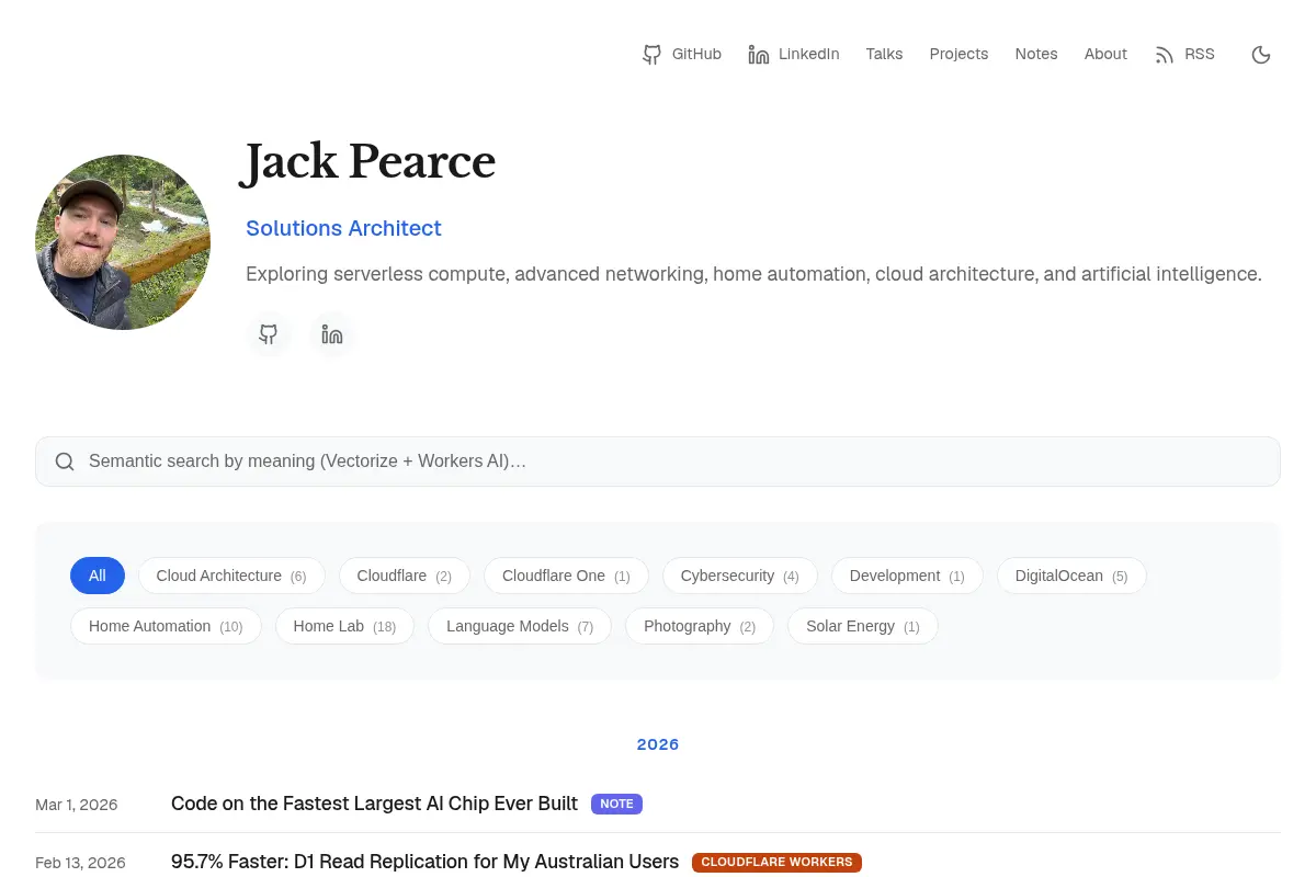 Jack Pearce - Solutions Architect & Technical Blog