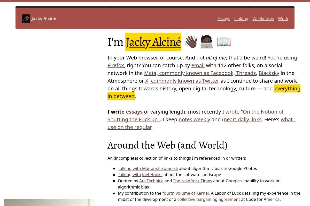 Jacky Alciné's Homepage