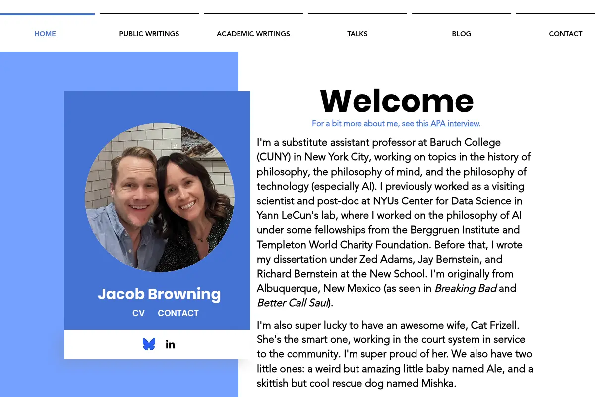 Jacob Browning – Philosophy