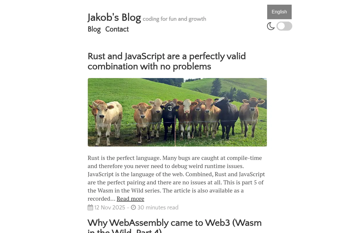 Jakob's Blog