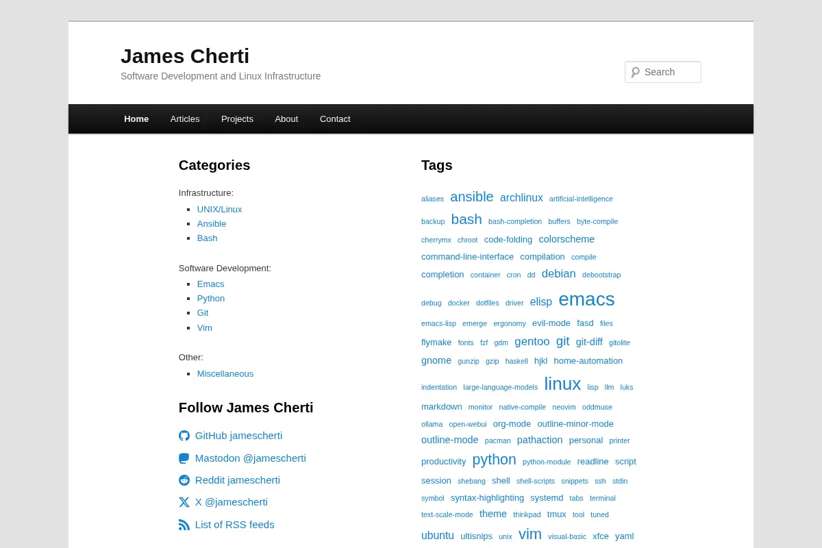 James Cherti | Software Development and Linux Infrastructure