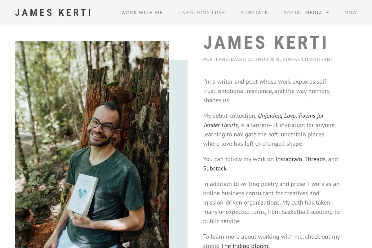 James Kerti • Poet & Author