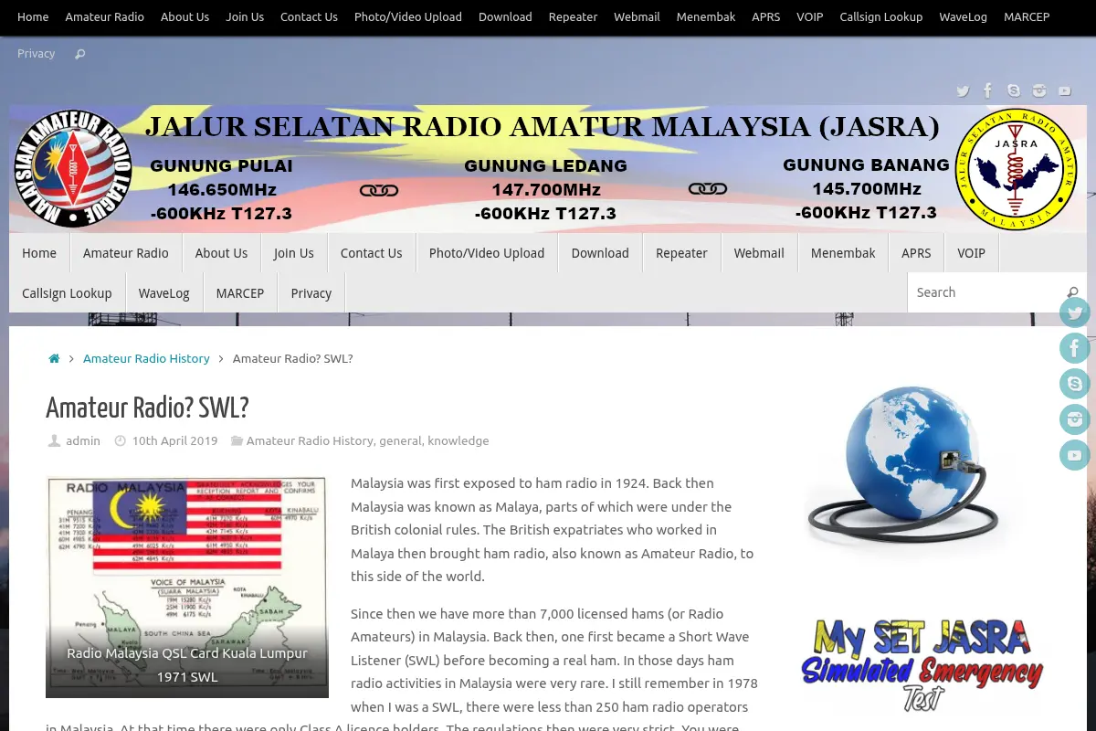 Amateur Radio? SWL?