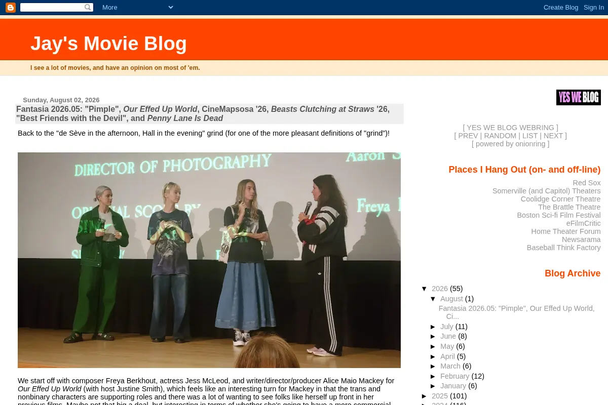 Jay's Movie Blog
