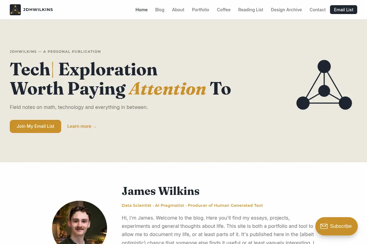 Jdhwilkins | A Personal Publication
