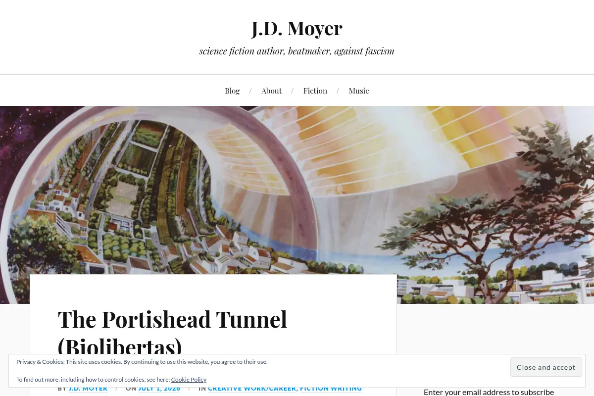 J.D. Moyer - science fiction author, beatmaker, against fascism